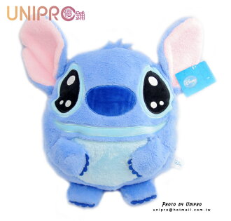 UNIPRO 迪士尼 正版授權 星際寶貝 史迪奇 stitch Q版 造型玩偶 娃娃暖手枕 午安枕 抱枕 靠枕 18 吋 - 限時優惠好康折扣