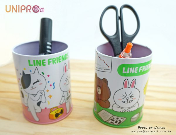 【UNIPRO】LINE FRIENDS 筆筒 熊大 兔兔 饅頭人 詹姆士 部長 潔西卡 莎莉