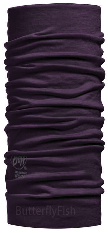 POLAR WOOL Buff -紫色葡萄 美麗諾羊毛頭巾;BF100638;蝴蝶魚戶外用品