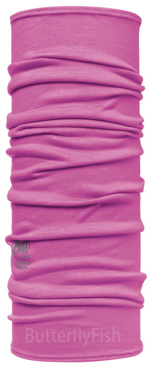 POLAR WOOL Buff -桃紅素面 美麗諾羊毛頭巾;BF107865;蝴蝶魚戶外用品