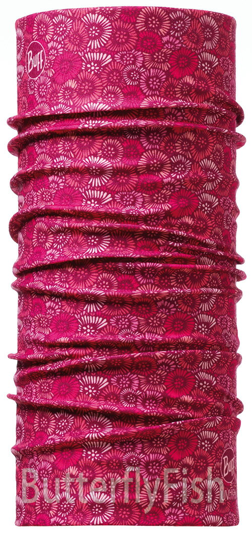 Buff Coolmax -波斯桃紅 兒童頭巾;BF100128;防曬透氣頭巾; 蝴蝶魚親子戶外用品館