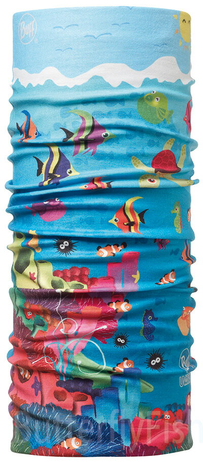 Buff Coolmax -歡樂海洋 兒童頭巾;BF107594;防曬透氣頭巾