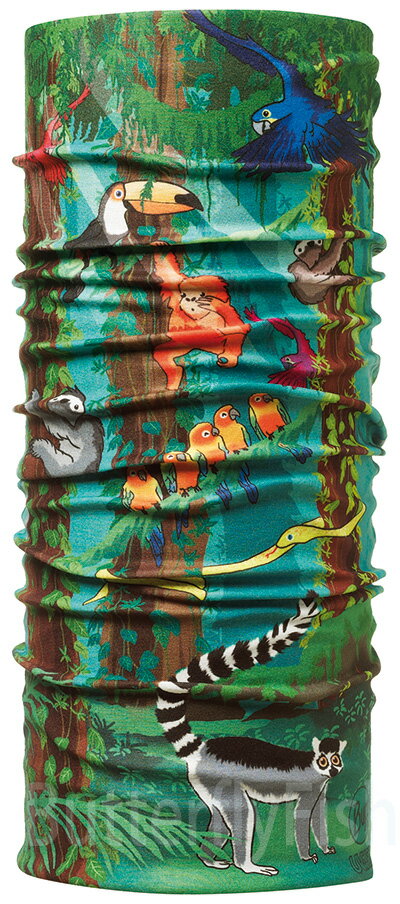 Buff Coolmax -動物星球 兒童頭巾;BF107595;防曬透氣頭巾; 蝴蝶魚親子戶外用品館