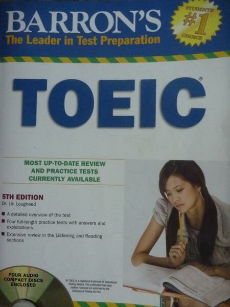 【書寶二手書T1／語言學習_QHN】BARRON'S:TOEIC_Lougheed_5/e