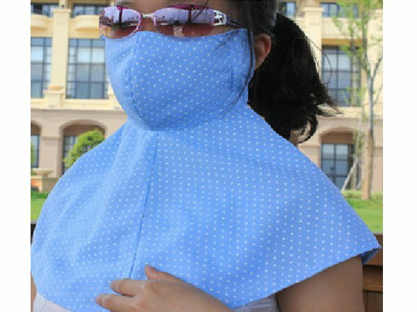 BO雜貨【SV6153】韓版前後全罩式加大護頸口罩防紫外線 防曬口罩 面罩