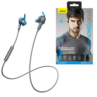 Jabra 捷波朗 Sport Coach 【藍】運動偵測藍芽耳機 NFC配對 IP55防水