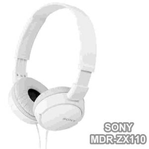 SONY MDR-ZX110 白 耳罩式立體聲耳機 30mm 高音質驅動單元 容易收納攜帶 