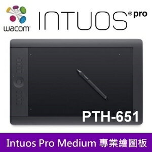 Wacom Intuos Pro PTH-651 專業版 Touch Medium 繪圖板 內建支援無線模組 