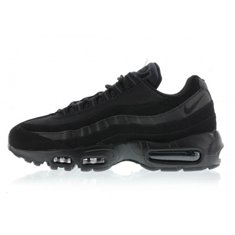 NIKE AIR MAX 95複古慢跑鞋 TRIPLE BLACK氣墊運動鞋 男鞋 三條黑