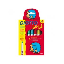 【淘氣寶寶】 【義大利 GIOTTO】2015新款 可洗式寶寶彩色筆(6色) 【顏料經歐盟皮膚敏感測試合格】
