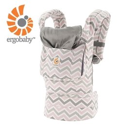 【淘氣寶寶】美國Ergo Baby ergobaby Carrier 爾哥寶寶揹巾(原創款*粉灰齒紋) 【贈KA09美國製醫療級香草奶嘴*3顆(原價599元】