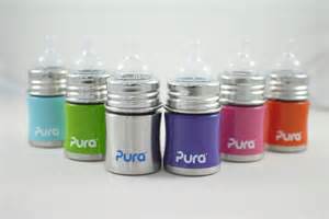 【淘氣寶寶】Pura Stainless Kiki 不鏽鋼奶瓶*寬口徑 5oz 不含雙酚A (0m~6m)【保證原廠公司貨】