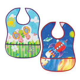 【悅兒樂婦幼用品舘】Nuby 防水圍兜