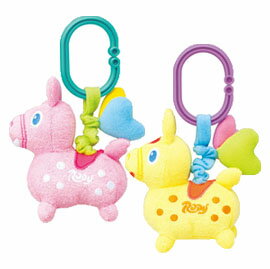 【悅兒樂婦幼用品舘】Rody 跳跳馬 布質掛件組 (粉/黃)