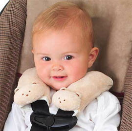 【悅兒樂婦幼用品舘】美國Summer Infant 寶寶肩頸保護墊(米色小熊)