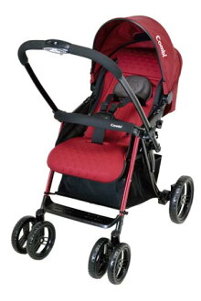【悅兒樂婦幼用品舘】Combi 康貝 Mega Ride雙向推車-華麗紅