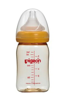【悅兒樂婦幼用品舘】PIGEON 貝親新寬口母乳實感PPSU奶瓶160ml/橘【奶嘴SS圓孔】