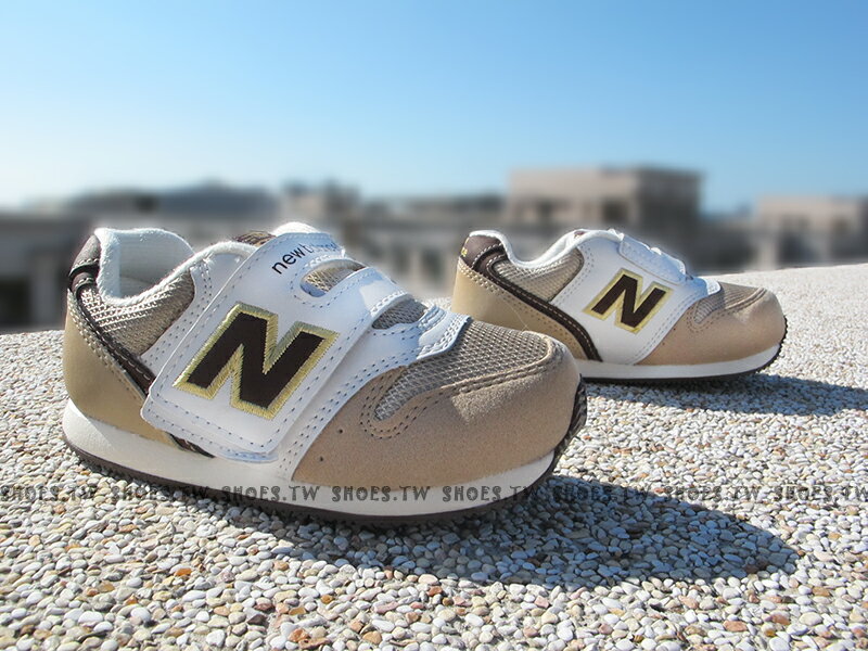 Shoestw【FS996BEI】NEW BALANCE 996 學布鞋 童鞋 運動鞋 小童 卡其 金標