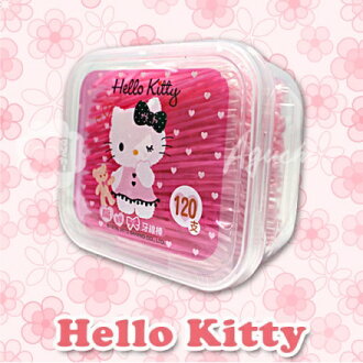 Hello Kitty 凱蒂貓扁線牙線棒 120支(盒裝) 1