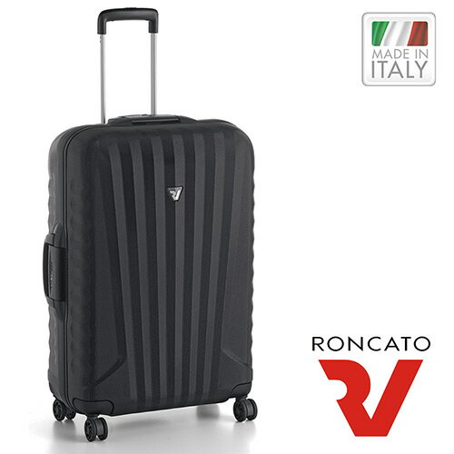 【RONCATO】義大利 NEW UNO SL系列26吋行李箱-黑框黑色 (VR-51420101)