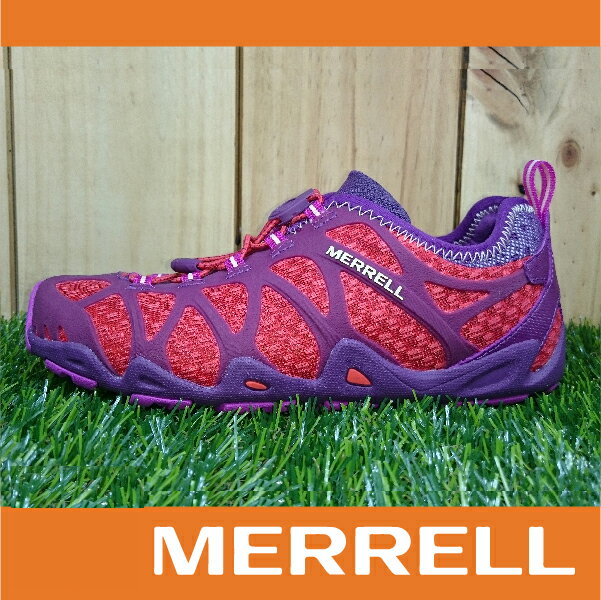 MERRELL AQUATERRA 水陸涼拖鞋 女款 快乾溯溪 兩棲登山健行鞋 抓地大底 桃紫色