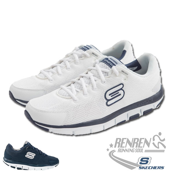 SKECHERS 男運動鞋(白)跑步系列 智慧生活 記憶型泡棉鞋墊 2015新款