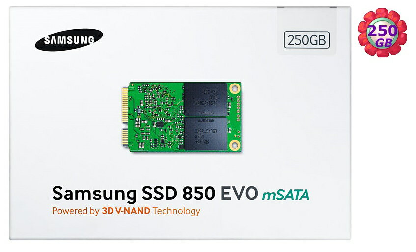 SAMSUNG SSD 850 EVO 250GB 【mSATA】 MZ-M5E250BW SATA6Gb/s 內接式 筆電固態硬碟  