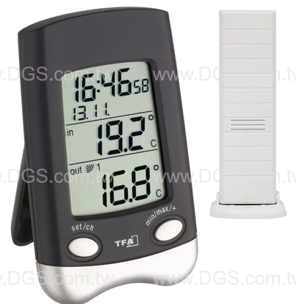 《TFA》無線室內外溫度計Wave Hi/Lo Memory Wave Wireless Thermometer(預計7/20到貨)