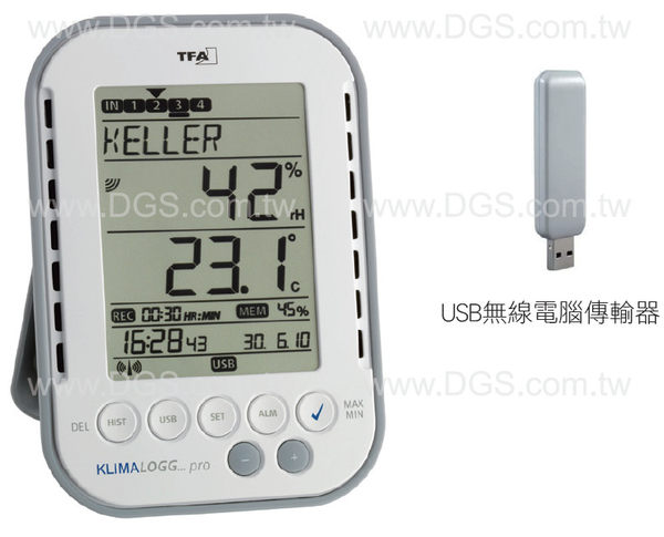 《TFA》溫濕度記錄器KLIMALOGG PRO KLIMALOGG PRO Thermo-Hygrometer with Logger