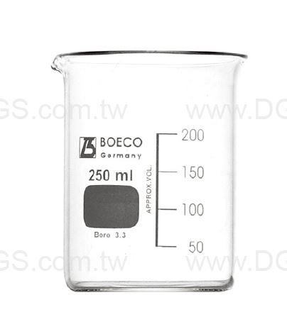 《BOECO》低型燒杯 Beaker, Griffin, Low Form