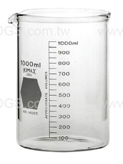 《KIMBLE & CHASE》 低型燒杯厚壁 Beaker, Heavy-Duty, Low Form