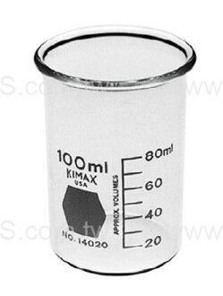 《KIMBLE & CHASE》高型燒杯無具嘴 Beaker, Tall Form, without Spout