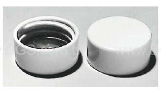《KIMBLE & CHASE》白色螺旋蓋 Closure, Screw Thread, White Urea, PTFE-Faced