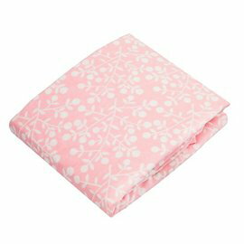 【好優Hoyo】加拿大 Kushies 棉絨嬰兒床床包-粉紅花紋 71x132cm