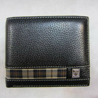 ~雪黛屋~Kinloch Anderson 英國專櫃男用短型皮夾 100%進口牛皮 KA-25102 黑