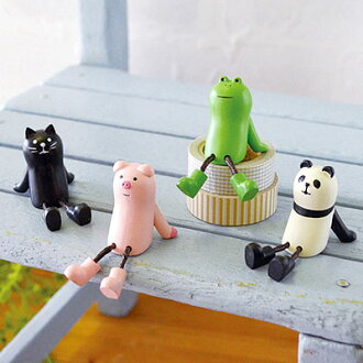 日本concombre 療癒系裝飾小動物 熊貓與青蛙可選 日本帶回