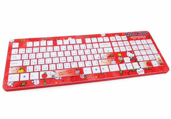 [NOVA成功3C] Hello Kitty SKK-161 精巧靈動巧克力鍵盤KT-蘋果 喔!看呢來