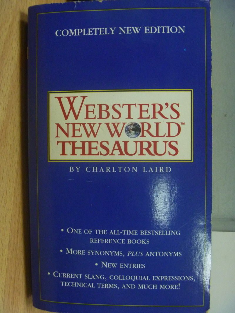 【書寶二手書T4／字典_MFH】Websters New World Thesaurus
