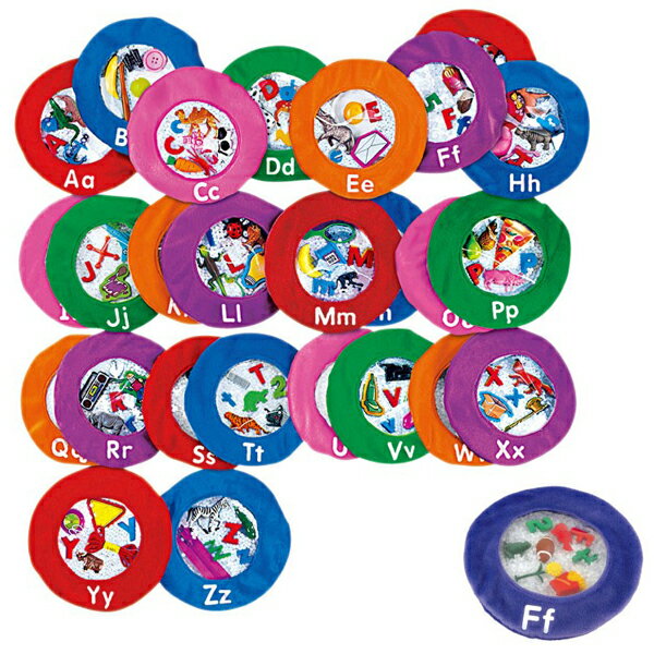 【华森葳儿童教玩具】语文教具系列-26字母相关物袋 n8-ee356