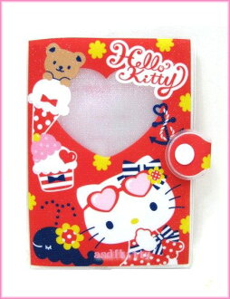 asdfkitty可愛家☆KITTY愛心冰淇淋多功能護照套/證件套/還可放信用卡.金融卡...等