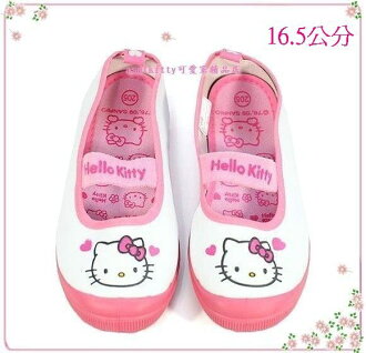 嬰童用品【asdfkitty可愛家】KITTY愛心防滑室內鞋/休閒鞋-16.5公分-韓國版