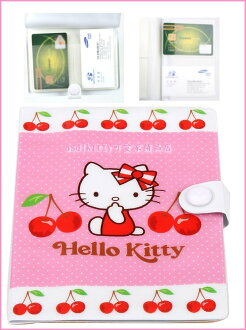 文具【asdfkitty】KITTY櫻桃名片簿-可放證件.信用卡悠遊卡.-輕巧好攜帶-韓國製