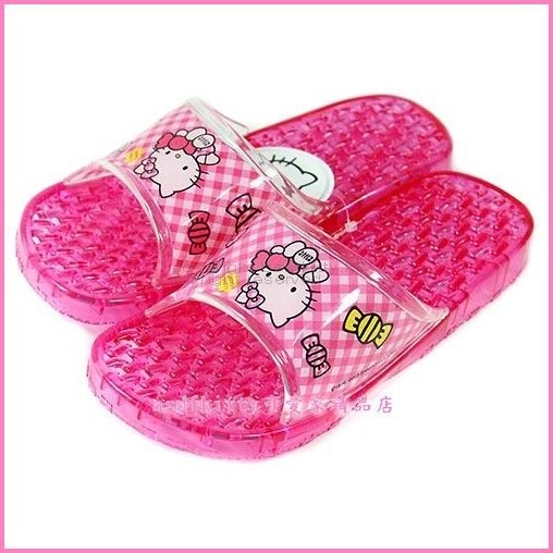 衛浴【asdfkitty】KITTY兒童用浴室拖鞋/室內拖鞋-20公分-韓國製