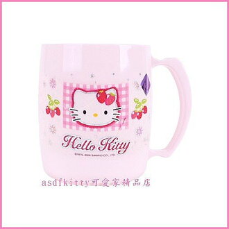 衛浴【asdfkitty可愛家】KITTY亮草莓版漱口杯-標準型~也可以當水杯歐-韓國製