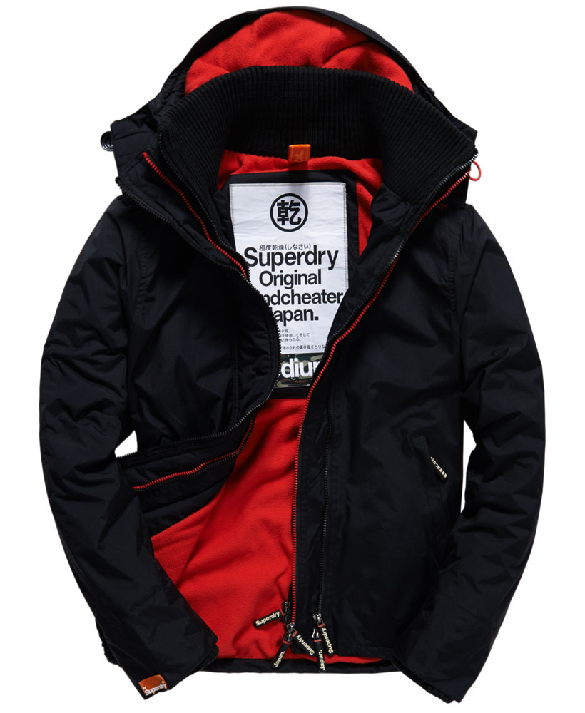 [男款] 英國代購 極度乾燥 Superdry Arctic 男士風衣戶外休閒 外套夾克 防水 防風 保暖 黑色/紅色