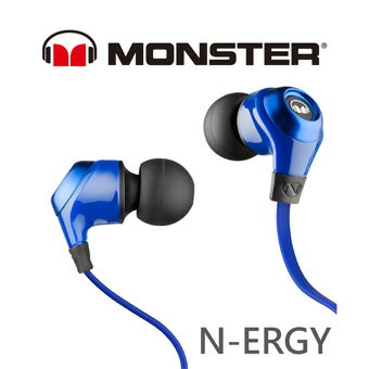 【MONSTER 魔聲】N-ERGY 耳道式耳機 (藍色)