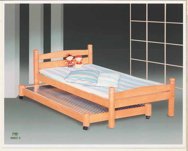 【石川家居】OU-650-6 白木3.5尺子母床組 (不含其他商品) 需搭配車趟