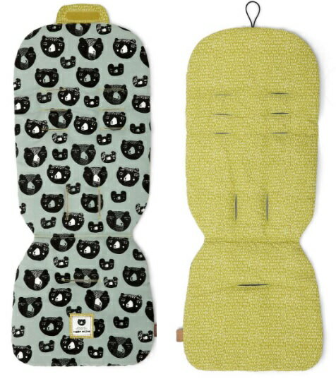 【淘氣寶寶】Mamas & Papas 雙面推車座墊-三隻小熊 Donna Wilson Special Edition Donna Wilson Reversible Pushchair Liner