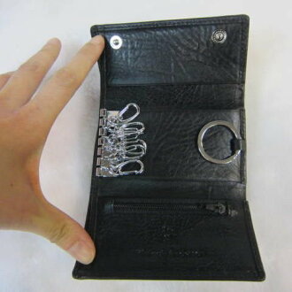 ~雪黛屋~Kinloch Anderson 英國專櫃品牌鑰匙包 100%進口牛皮+專利格紋緹花布 KA-62126 紅