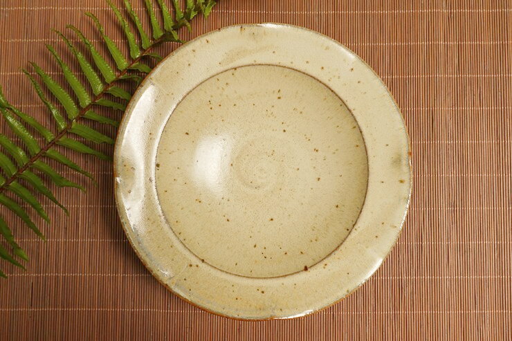 和雅屋日式餐具"白結晶輪花６.０平鉢"日本製